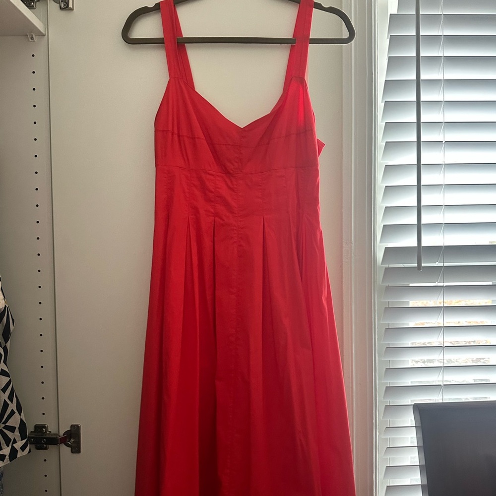 Jason Wu Red Poplin Midi
